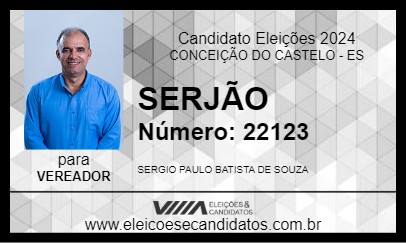 Candidato SERJÃO 2024 - CONCEIÇÃO DO CASTELO - Eleições