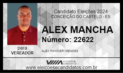 Candidato ALEX MANCHA 2024 - CONCEIÇÃO DO CASTELO - Eleições