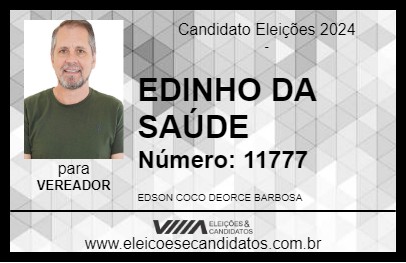 Candidato EDINHO DA SAÚDE 2024 - AFONSO CLÁUDIO - Eleições