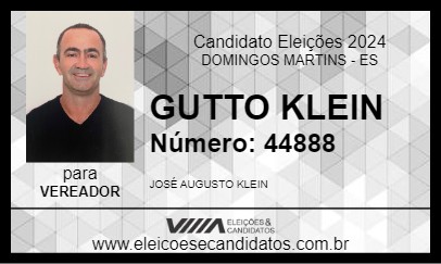 Candidato GUTTO KLEIN 2024 - DOMINGOS MARTINS - Eleições