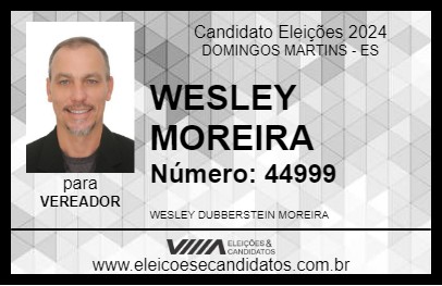 Candidato WESLEY MOREIRA 2024 - DOMINGOS MARTINS - Eleições