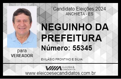 Candidato NEGUINHO DA PREFEITURA 2024 - ANCHIETA - Eleições