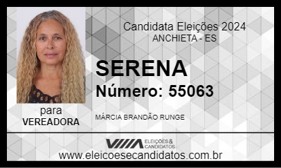 Candidato SERENA 2024 - ANCHIETA - Eleições