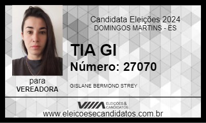 Candidato TIA GI 2024 - DOMINGOS MARTINS - Eleições