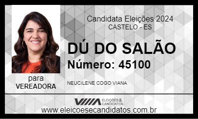 Candidato DÚ DO SALÃO 2024 - CASTELO - Eleições