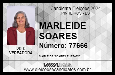 Candidato MARLEIDE SOARES 2024 - PINHEIROS - Eleições