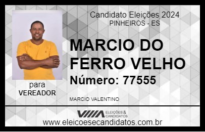 Candidato MARCIO DO FERRO VELHO 2024 - PINHEIROS - Eleições