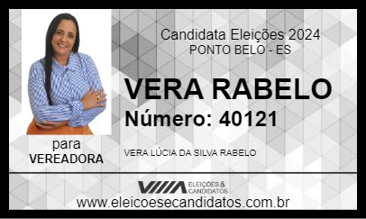 Candidato VERA RABELO 2024 - PONTO BELO - Eleições