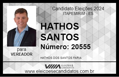 Candidato HATHOS SANTOS 2024 - ITAPEMIRIM - Eleições