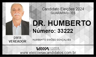 Candidato DR. HUMBERTO 2024 - GUARAPARI - Eleições