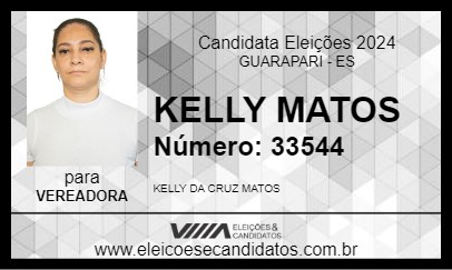 Candidato KELLY MATOS 2024 - GUARAPARI - Eleições