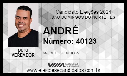 Candidato ANDRÉ 2024 - SÃO DOMINGOS DO NORTE - Eleições