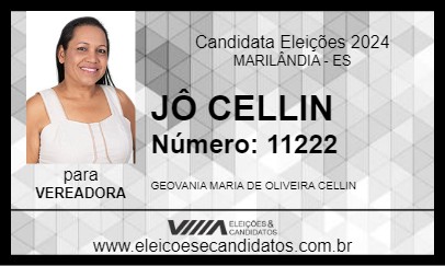 Candidato JÔ CELLIN 2024 - MARILÂNDIA - Eleições