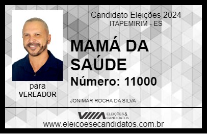 Candidato MAMÁ DA SAÚDE  2024 - ITAPEMIRIM - Eleições