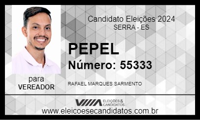 Candidato PEPEL 2024 - SERRA - Eleições