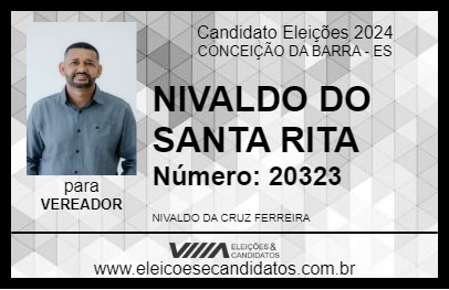 Candidato NIVALDO DO SANTA RITA 2024 - CONCEIÇÃO DA BARRA - Eleições