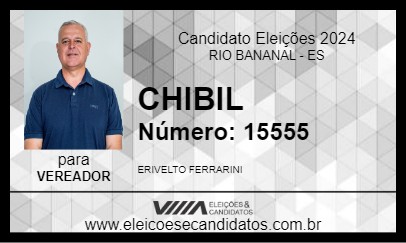 Candidato CHIBIL 2024 - RIO BANANAL - Eleições