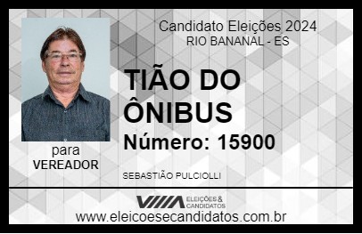 Candidato TIÃO DO ÔNIBUS 2024 - RIO BANANAL - Eleições