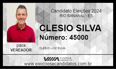 Candidato CLESIO SILVA 2024 - RIO BANANAL - Eleições