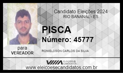 Candidato PISCA 2024 - RIO BANANAL - Eleições