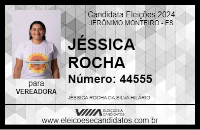 Candidato JÉSSICA ROCHA 2024 - JERÔNIMO MONTEIRO - Eleições