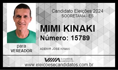 Candidato MIMI KINAKI 2024 - SOORETAMA - Eleições