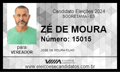 Candidato JOSE DE MOURA 2024 - SOORETAMA - Eleições