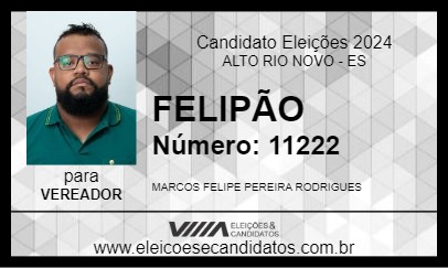 Candidato FELIPÃO 2024 - ALTO RIO NOVO - Eleições