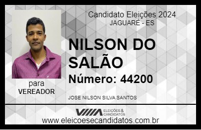 Candidato NILSON DO SALÃO 2024 - JAGUARÉ - Eleições