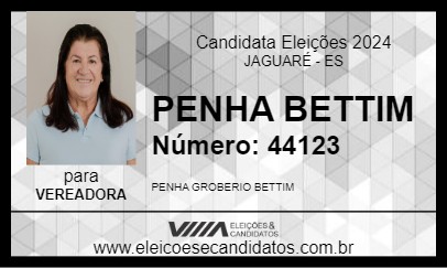 Candidato PENHA BETTIM 2024 - JAGUARÉ - Eleições