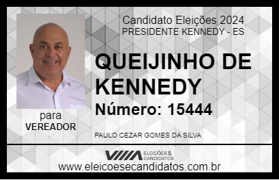 Candidato QUEIJINHO DE KENNEDY 2024 - PRESIDENTE KENNEDY - Eleições