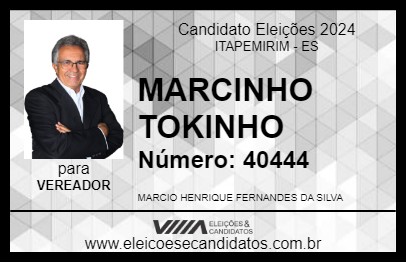 Candidato MARCINHO  TOKINHO 2024 - ITAPEMIRIM - Eleições