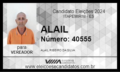 Candidato ALAIL 2024 - ITAPEMIRIM - Eleições