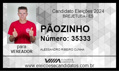 Candidato PÃOZINHO 2024 - BREJETUBA - Eleições