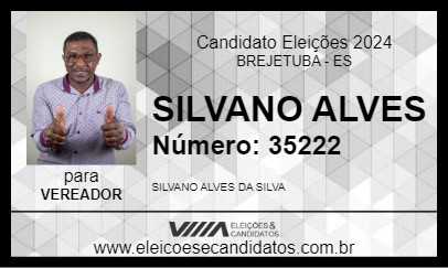 Candidato SILVANO ALVES 2024 - BREJETUBA - Eleições