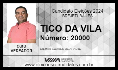 Candidato TICO DA VILA 2024 - BREJETUBA - Eleições