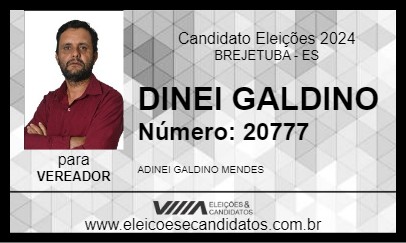 Candidato DINEI GALDINO 2024 - BREJETUBA - Eleições