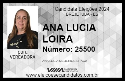 Candidato ANA LUCIA LOIRA 2024 - BREJETUBA - Eleições