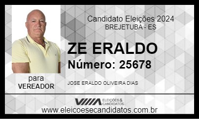 Candidato ZE ERALDO 2024 - BREJETUBA - Eleições