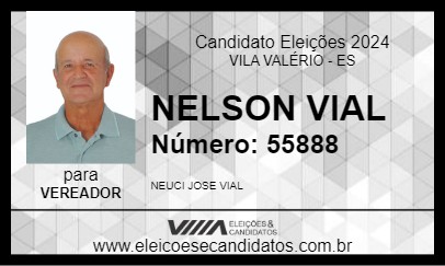 Candidato NELSON VIAL 2024 - VILA VALÉRIO - Eleições