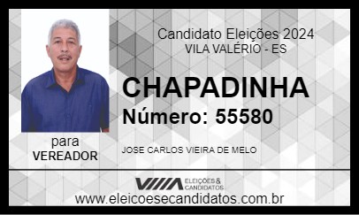 Candidato CHAPADINHA 2024 - VILA VALÉRIO - Eleições