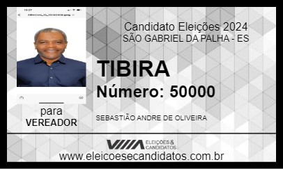 Candidato TIBIRA 2024 - SÃO GABRIEL DA PALHA - Eleições