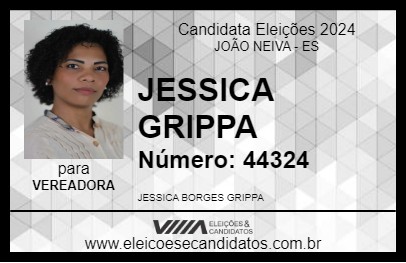 Candidato JESSICA GRIPPA 2024 - JOÃO NEIVA - Eleições