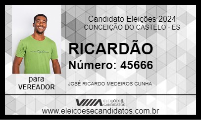 Candidato RICARDÃO 2024 - CONCEIÇÃO DO CASTELO - Eleições