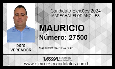 Candidato MAURICIO 2024 - MARECHAL FLORIANO - Eleições