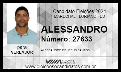 Candidato ALESSANDRO 2024 - MARECHAL FLORIANO - Eleições