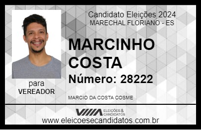 Candidato MARCINHO COSTA 2024 - MARECHAL FLORIANO - Eleições