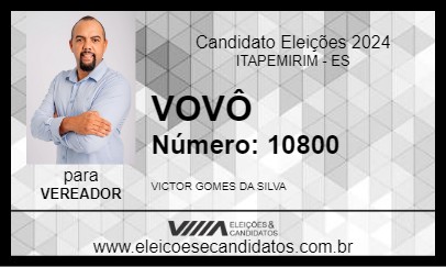 Candidato VOVÔ 2024 - ITAPEMIRIM - Eleições