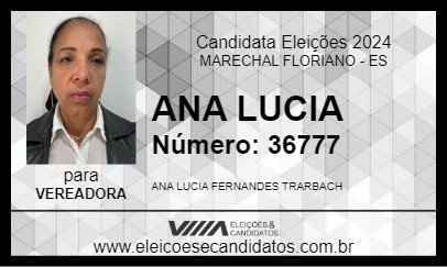 Candidato ANA LUCIA 2024 - MARECHAL FLORIANO - Eleições