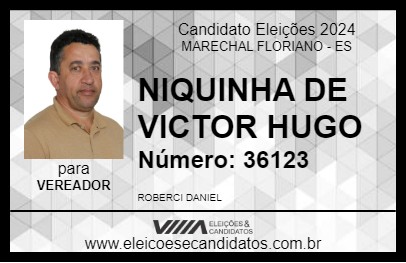 Candidato NIQUINHA DE VICTOR HUGO 2024 - MARECHAL FLORIANO - Eleições